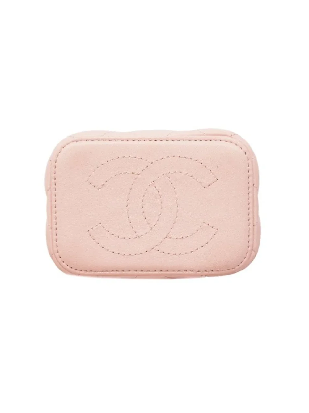Chanel Shoulder Bag Quilted Lambskin Pink Champagne Gold